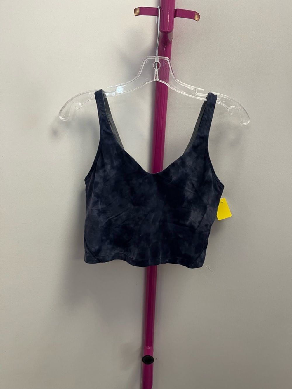 lululemon athletica Black Tie-Dye Cropped Tank Top